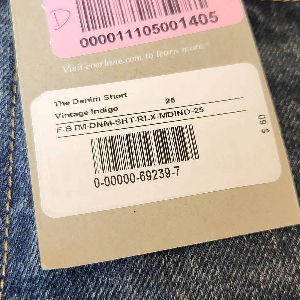 Everlane Vintage Indigo Denim Shorts sz 25 - Picture 6 of 6